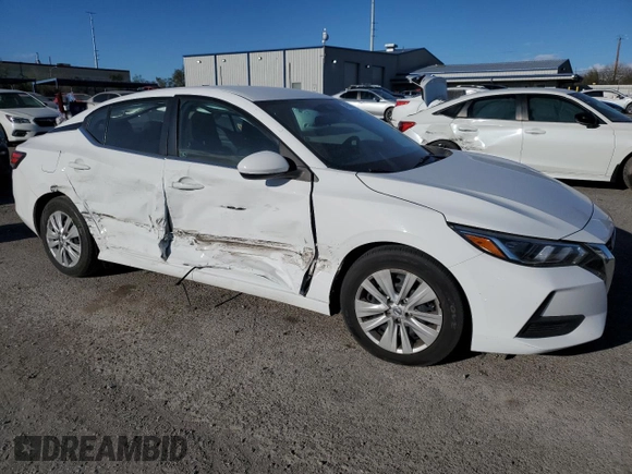 2022 Nissan Sentra S with VIN 3N1AB8BV4NY288465, listed as a Copart auction lot 49730625 with 41,233 mi miles and Salvage Title. Bid and sale history available at carsss.com. Image 4.
