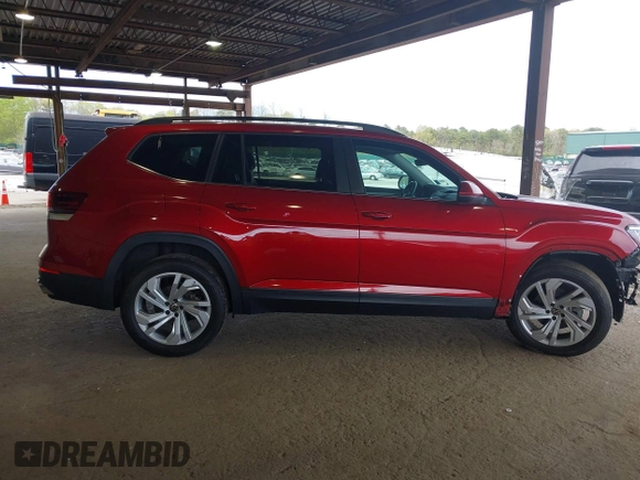 2021 Volkswagen Atlas SE with VIN 1V2KR2CA3MC559155, listed as a IAAI auction lot 42161105 with 35,039 mi miles and . Bid and sale history available at DreamBid. Image 14.