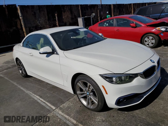 2018 BMW 4 Series 430i with VIN WBA4Z1C59JEC73155, listed as a Copart auction lot 57914725 with 57,909 mi miles and Salvage title. Bid and sale history available at DreamBid. Image 4.