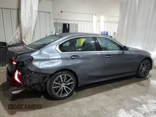 2021 BMW 3 Series 330i xDrive with VIN 3MW5R7J08M8C13628, listed as a Copart auction lot 48145365 with 48,457 mi miles and Salvage Title. Bid and sale history available at carsss.com. Image 3.