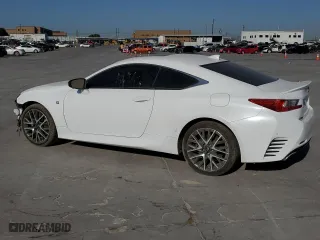 2015 Lexus RC 350 with VIN JTHHE5BC3F5001842, listed as a Copart auction lot 73427864 with 128,974 mi miles and Salvage Title. Bid and sale history available at carsss.com. Image 2.