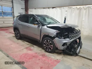 2022 Jeep Compass High Altitude with VIN 3C4NJDCBXNT187331, listed as a Copart auction lot 52526315 with 23,463 mi miles and Salvage Title. Bid and sale history available at DreamBid. Image 4.