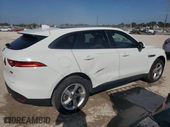 2018 Jaguar F-Pace 30t Premium with VIN SADCJ2GX7JA236427, listed as a Copart auction lot 47453385 with 54,123 mi miles and Salvage title. Bid and sale history available at DreamBid. Image 3.