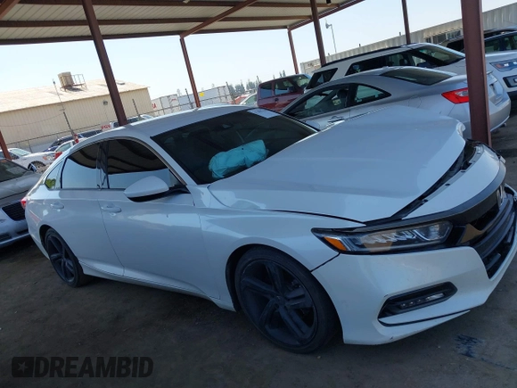 2018 Honda Accord Sedan Sport 1.5T with VIN 1HGCV1F32JA119560, listed as a IAAI auction lot 41885108 with 93,105 mi miles. Bid and sale history available at carsss.com. Image 13.