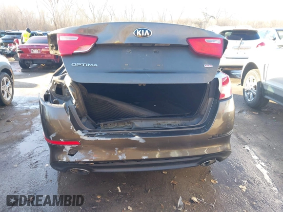 2015 Kia Optima LX with VIN 5XXGM4A71FG401974, listed as a IAAI auction lot 41781582 with 168,482 mi miles and . Bid and sale history available at DreamBid. Image 6.