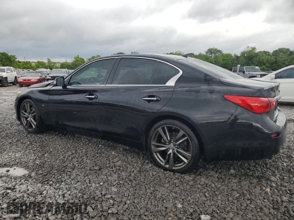 2015 Infiniti Q50 Sport with VIN JN1BV7AP2FM358154, listed as a Copart auction lot 55402455 with 154,630 mi miles and Salvage title. Bid and sale history available at DreamBid. Image 2.