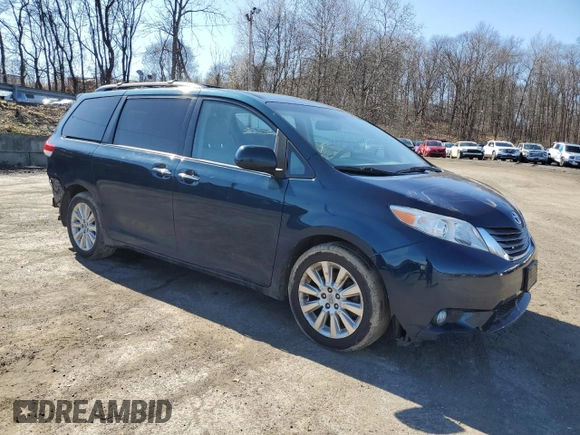2012 Toyota Sienna XLE with VIN 5TDDK3DC4CS030461, listed as a Copart auction lot 49670925 with 169,836 mi miles and Salvage Title. Bid and sale history available at carsss.com. Image 4.