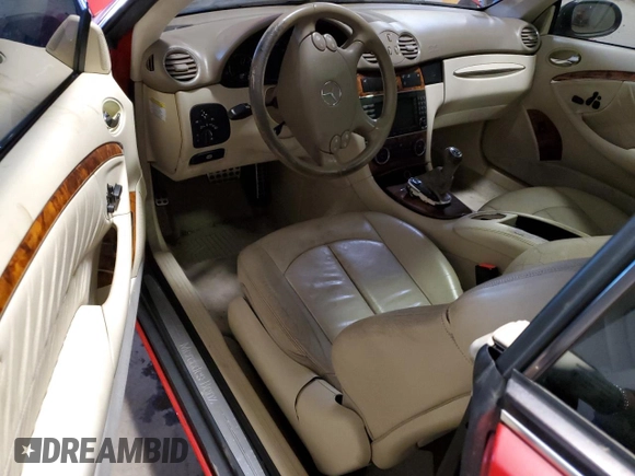 2007 Mercedes-Benz CLK-Class 3.5L with VIN WDBTJ56H87F225518, listed as a Copart auction lot 75722714 with 101,173 mi miles and Salvage Title. Bid and sale history available at carsss.com. Image 8.