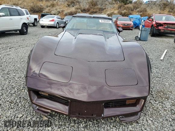 1981 Chevrolet Corvette with VIN 1G1AY8764B5108674, listed as a Copart auction lot 81905804 with 50,014 mi miles and Salvage Title. Bid and sale history available at carsss.com. Image 5.