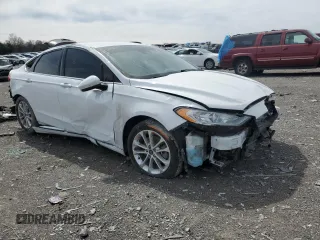 2020 Ford Fusion SE with VIN 3FA6P0HD3LR258035, listed as a Copart auction lot 50219275 with 70,631 mi miles and Salvage title. Bid and sale history available at DreamBid. Image 4.