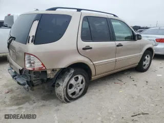 2003 Mercedes-Benz M-Class 3.7L with VIN 4JGAB57E63A428873, listed as a Copart auction lot 44179105 with 191,384 mi miles and Salvage Title. Bid and sale history available at carsss.com. Image 3.