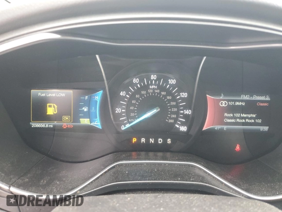 2014 Ford Fusion Titanium with VIN 3FA6P0K94ER331002, listed as a Copart auction lot 49733575 with 208,656 mi miles and Salvage Title. Bid and sale history available at DreamBid. Image 9.