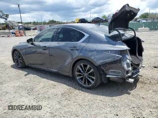 2022 Lexus IS 350 F Sport with VIN JTHGZ1B25N5052497, listed as a Copart auction lot 59523435 with 72,185 mi miles and Salvage title. Bid and sale history available at DreamBid. Image 2.