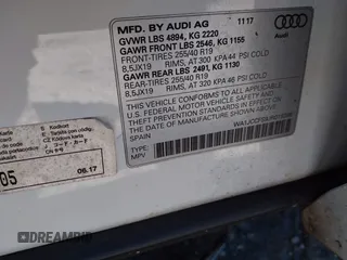 2018 Audi Q3 Premium Plus z VIN WA1JCCFS9JR019286, wystawiony jako IAAI lot #41607434 z przebiegiem 128 709 mil mil oraz . Historia ofert i sprzedaży dostępna na DreamBid. Obrazek 9.