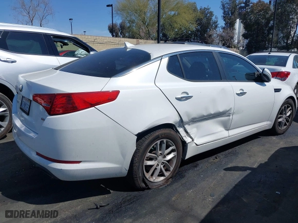 2013 Kia Optima LX with VIN KNAGM4A71D5383314, listed as a IAAI auction lot 41812942 with 228,220 mi miles. Bid and sale history available at carsss.com. Image 6.
