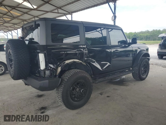 2022 Ford Bronco with VIN 1FMEE5DP5NLB41837, listed as a Copart auction lot 55476425 with 24,012 mi miles and Salvage title. Bid and sale history available at DreamBid. Image 3.