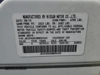 2011 Infiniti G25 x with VIN JN1DV6AR2BM650420, listed as a Copart auction lot 59954964 with 187,801 mi miles and Salvage Title. Bid and sale history available at DreamBid. Image 12.