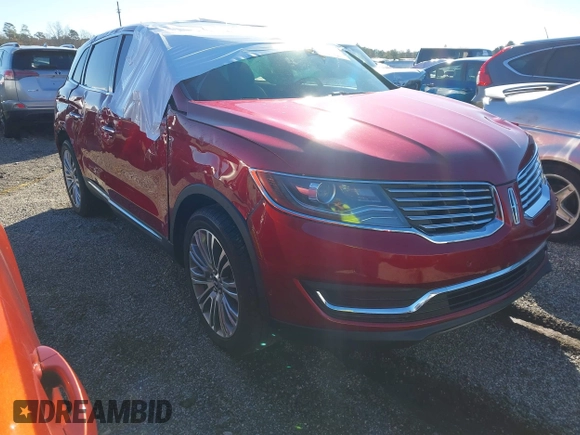 2018 Lincoln MKX Reserve with VIN 2LMPJ6LR8JBL29098, listed as a IAAI auction lot 41223622 with 32,529 mi miles. Bid and sale history available at carsss.com. Image 1.