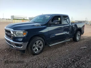 2022 Ram 1500 Big Horn with VIN 1C6RREBT5NN350551, listed as a Copart auction lot 64724815 with 77,162 mi miles and Salvage title. Bid and sale history available at DreamBid. Image 1.