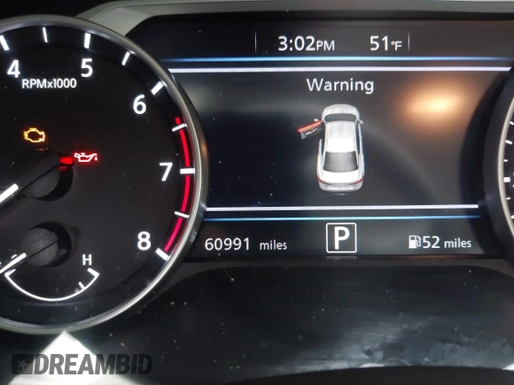 2022 Nissan Sentra SV with VIN 3N1AB8CV2NY295008, listed as a IAAI auction lot 40851544 with 60,991 mi miles and . Bid and sale history available at DreamBid. Image 15.