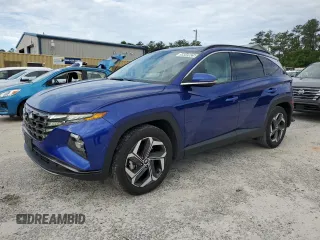 2024 Hyundai Tucson Limited z VIN 5NMJE3DE0RH355650, wystawiony jako Copart lot #56049925 z przebiegiem 34 016 mil mil oraz Czysty tytuł • Clean title. Historia ofert i sprzedaży dostępna na DreamBid. Obrazek 1.