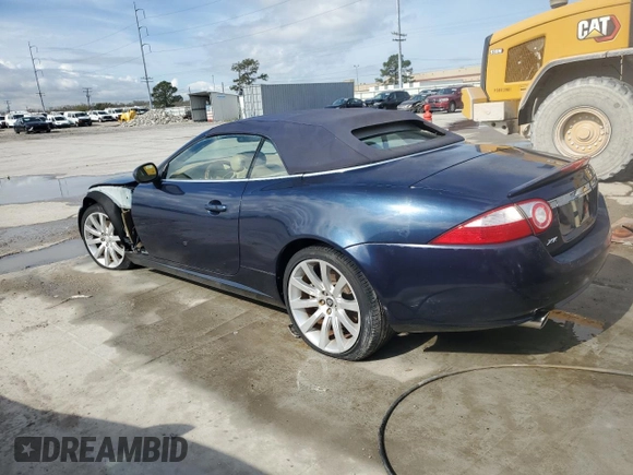 2007 Jaguar XK with VIN SAJDA44B175B00420, listed as a Copart auction lot 45976165 with 0 mi miles and Salvage Title. Bid and sale history available at carsss.com. Image 2.