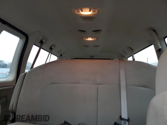 2013 Ford Econoline Passenger XL with VIN 1FBSS3BL0DDB13638, listed as a Copart auction lot 80899524 with 64,004 mi miles and Salvage Title. Bid and sale history available at DreamBid. Image 10.