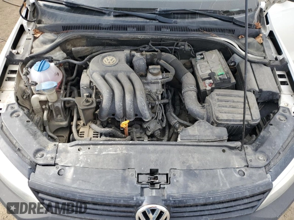 2011 Volkswagen Jetta Sedan S with VIN 3VW2K7AJ8BM334700, listed as a Copart auction lot 46683225 with 195,121 mi miles and Salvage Title. Bid and sale history available at carsss.com. Image 11.