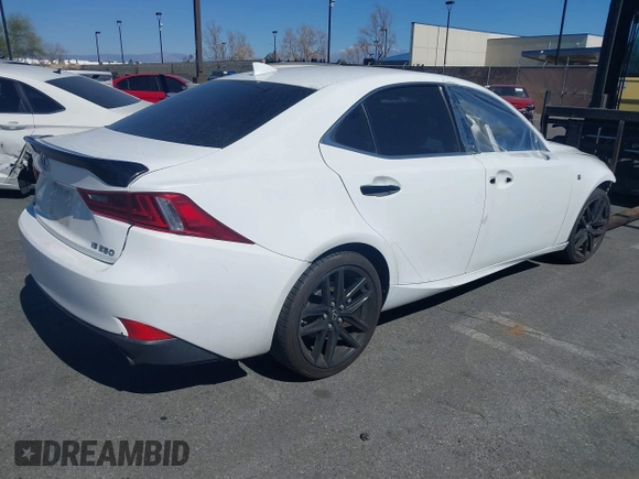 2015 Lexus IS 250 with VIN JTHBF1D23F5069302, listed as a IAAI auction lot 41601465 with 64,355 mi miles and . Bid and sale history available at DreamBid. Image 4.