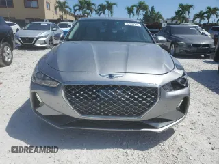 2020 Genesis G70 2.0T with VIN KMTG64LA2LU062426, listed as a Copart auction lot 57937265 with 45,255 mi miles and Salvage title. Bid and sale history available at DreamBid. Image 5.