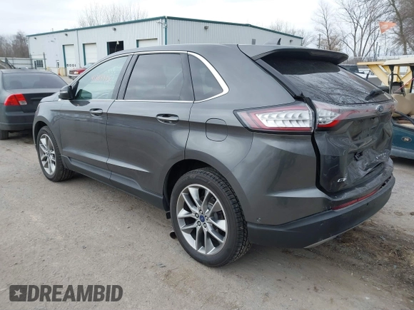 2015 Ford Edge Titanium with VIN 2FMPK4K81FBB77114, listed as a IAAI auction lot 41889975 with 106,282 mi miles. Bid and sale history available at carsss.com. Image 3.
