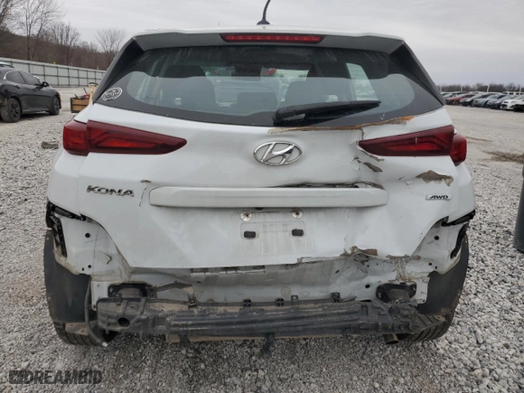 2021 Hyundai Kona SE with VIN KM8K1CAA2MU642731, listed as a Copart auction lot 46622875 with 85,846 mi miles and Salvage Title. Bid and sale history available at carsss.com. Image 6.