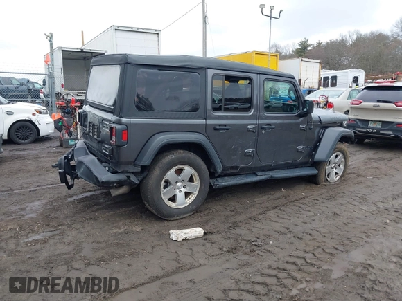 2023 Jeep Wrangler Sport with VIN 1C4HJXDN5PW522855, listed as a IAAI auction lot 41516522 with 49,607 mi miles and . Bid and sale history available at DreamBid. Image 4.