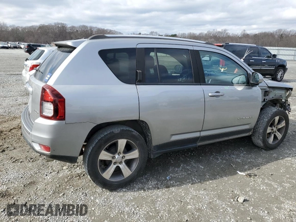 2016 Jeep Compass Latitude with VIN 1C4NJCEA2GD775005, listed as a Copart auction lot 44129875 with 124,540 mi miles and Salvage Title. Bid and sale history available at carsss.com. Image 3.