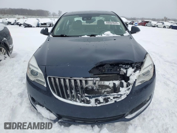 2016 Buick Regal Premium II with VIN 2G4GS5GXXG9128962, listed as a Copart auction lot 89084635 with 91,035 mi miles and Clean title. Bid and sale history available at DreamBid. Image 5.