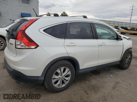 2014 Honda CR-V EX-L with VIN 5J6RM4H75EL019678, listed as a Copart auction lot 47896745 with 86,336 mi miles and Salvage Title. Bid and sale history available at carsss.com. Image 3.