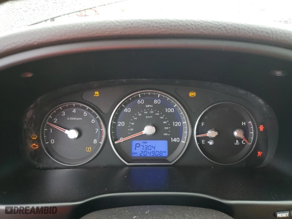 2011 Hyundai Santa Fe GLS with VIN 5XYZG3AB6BG081779, listed as a Copart auction lot 48504415 with 204,908 mi miles and Salvage Title. Bid and sale history available at carsss.com. Image 9.