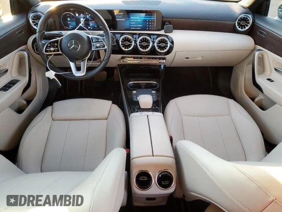 2022 Mercedes-Benz A 220 with VIN W1K3G4FBXNJ366595, listed as a Copart auction lot 41564805 with 33,487 mi miles and Salvage Title. Bid and sale history available at DreamBid. Image 8.