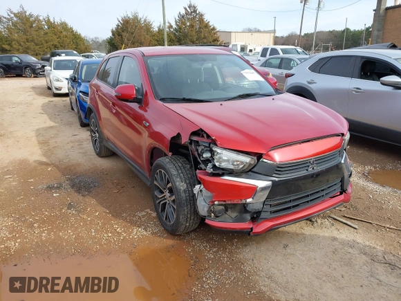 2016 Mitsubishi Outlander Sport 2.4 SE with VIN JA4AP3AW2GZ055831, listed as a IAAI auction lot 41592665 with 175,532 mi miles. Bid and sale history available at carsss.com. Image 1.