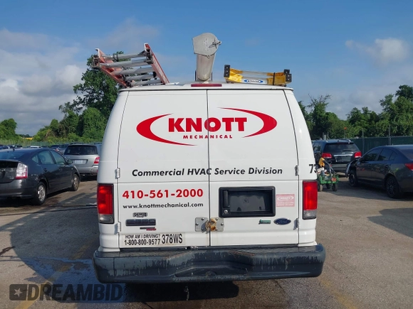 2014 Ford Econoline Cargo Commercial with VIN 1FTNS2EW7EDA04202, listed as a IAAI auction lot 42720940 with 167,356 mi miles and . Bid and sale history available at DreamBid. Image 15.