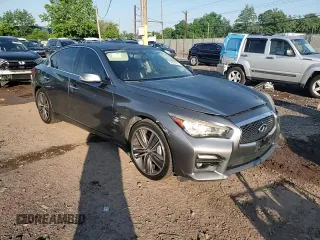 2015 Infiniti Q50 Sport with VIN JN1BV7AR2FM414563, listed as a Copart auction lot 62896535 with 133,924 mi miles and Salvage title. Bid and sale history available at DreamBid. Image 13.