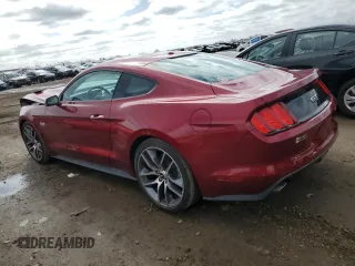 2015 Ford Mustang GT with VIN 1FA6P8CF9F5329284, listed as a Copart auction lot 50054605 with 9,189 mi miles and Salvage Title. Bid and sale history available at DreamBid. Image 2.