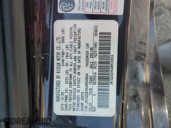 2010 Nissan 370Z Touring с VIN JN1AZ4EH6AM500824, выставлен на аукционе Copart как лот 53403185 с пробегом 115 892 миль миль и Чистый • Clean title. История ставок и продаж доступна на DreamBid. Изображение 12.