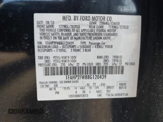 2011 Ford Taurus Limited with VIN 1FAHP2FW8BG120439, listed as a IAAI auction lot 41637459 with 146,621 mi miles and . Bid and sale history available at carsss.com. Image 9.