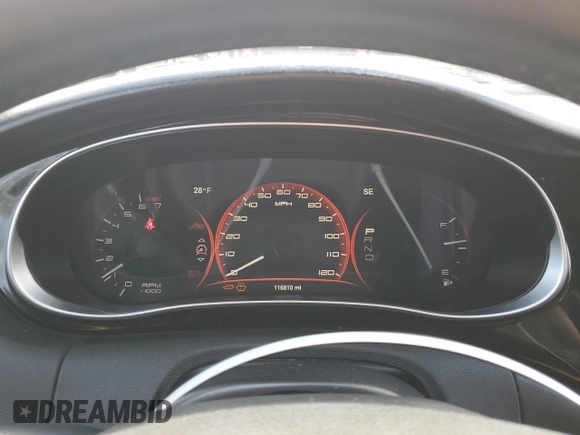2013 Dodge Dart Limited with VIN 1C3CDFCA5DD293163, listed as a Copart auction lot 51969175 with 116,810 mi miles and Clean Title. Bid and sale history available at DreamBid. Image 9.