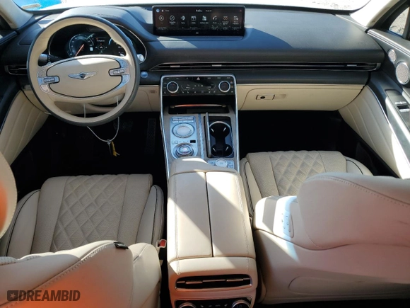 2022 Genesis GV80 with VIN KMUHCESC6NU084580, listed as a Copart auction lot 42295215 with 45,768 mi miles and Salvage Title. Bid and sale history available at carsss.com. Image 8.