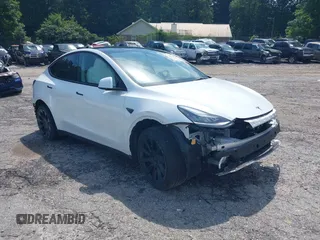 2023 Tesla Model Y Long Range with VIN 7SAYGDEE7PA138253, listed as a IAAI auction lot 41596593 with 17,749 mi miles and . Bid and sale history available at DreamBid. Image 1.