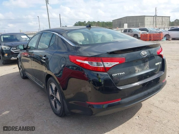 2013 Kia Optima Hybrid EX with VIN KNAGM4AD3D5046911, listed as a IAAI auction lot 41505332 with 85,305 mi miles. Bid and sale history available at carsss.com. Image 3.
