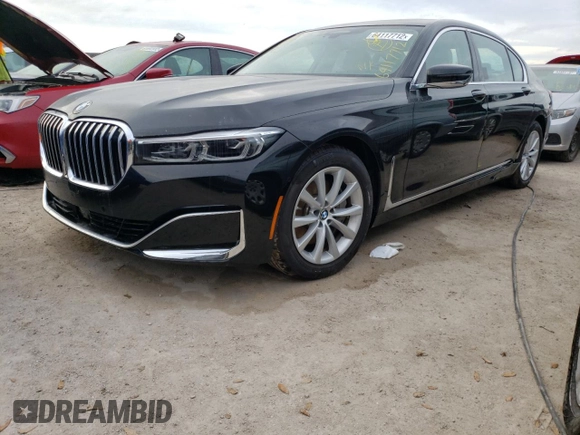2021 BMW 7 Series 740i with VIN WBA7T2C05MCF87359, listed as a Copart auction lot 64117712 with 0 mi miles. Bid and sale history available at carsss.com. Image 2.