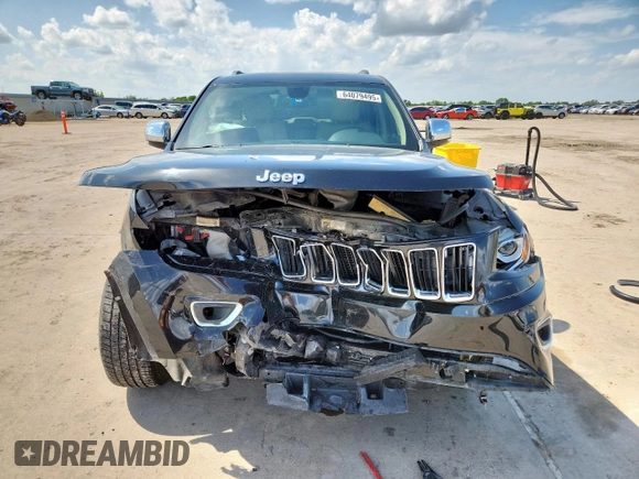 2014 Jeep Grand Cherokee Limited with VIN 1C4RJFBG9EC121990, listed as a Copart auction lot 64079495 with 98,615 mi miles and Salvage title. Bid and sale history available at DreamBid. Image 5.